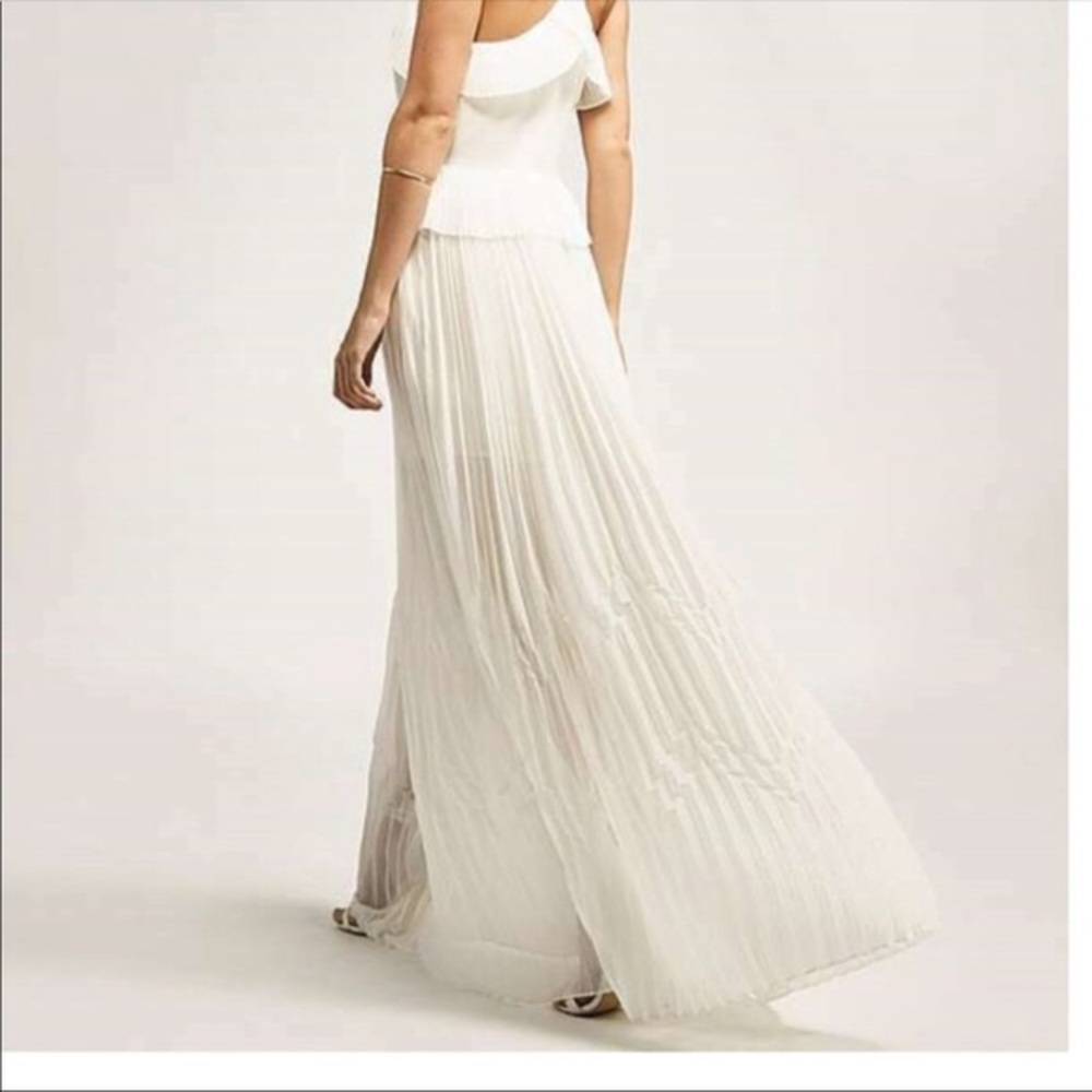 Keepsake long pleated skirt